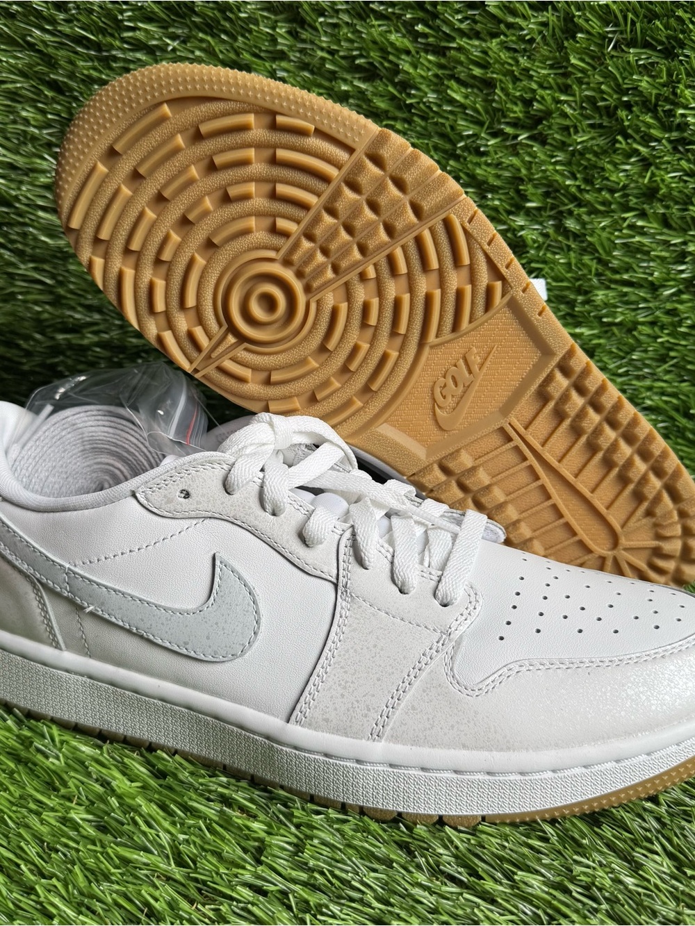 Men 10.5 - Nike Air Jordan 1 Low G Spikeless Golf Shoes DD9315-111 White Gum New